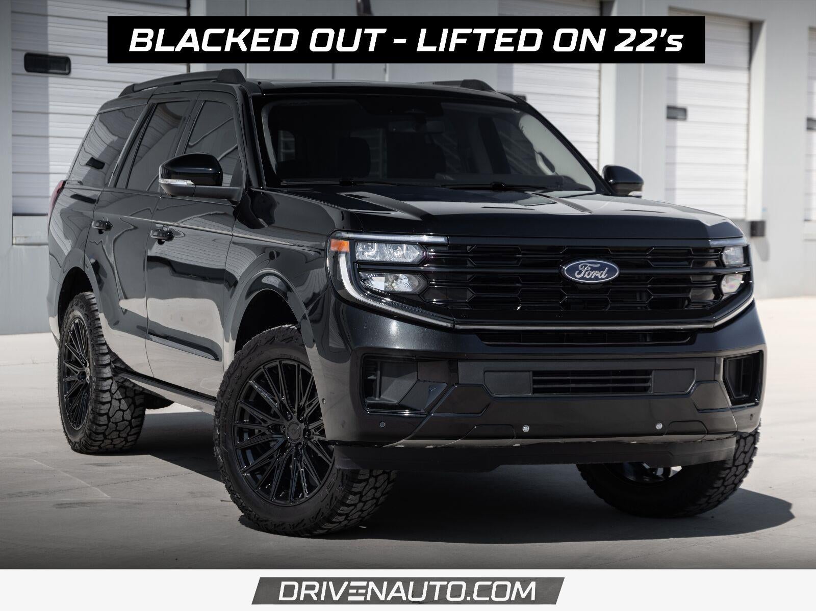 2025 Ford Expedition Platinum in Agate Black — front three-quarter view