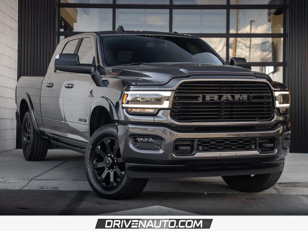 2022 RAM 2500 Laramie in Granite Crystal Metallic Clearcoat — front three-quarter view